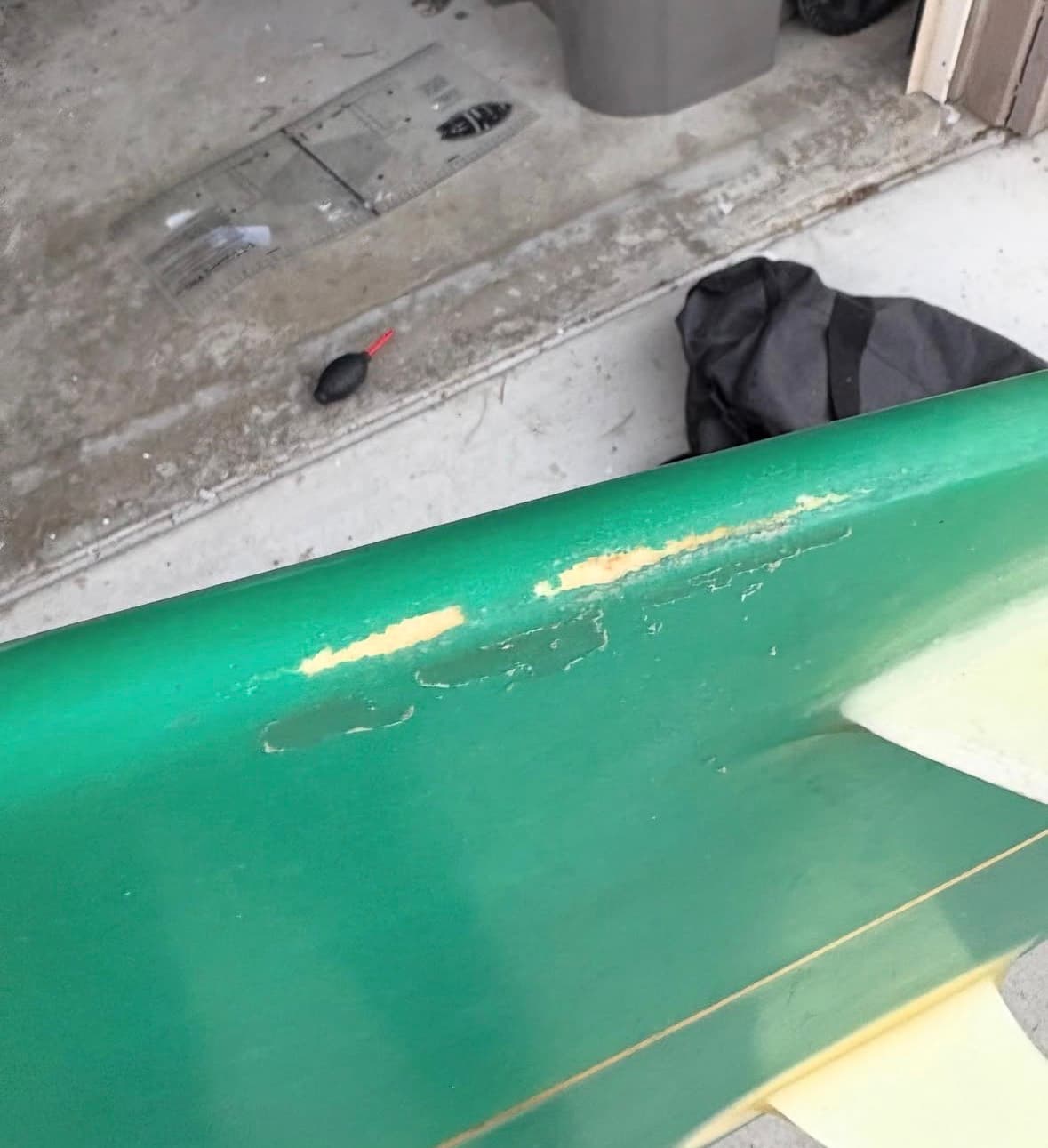 Rail Repair — Color Matched before repair
