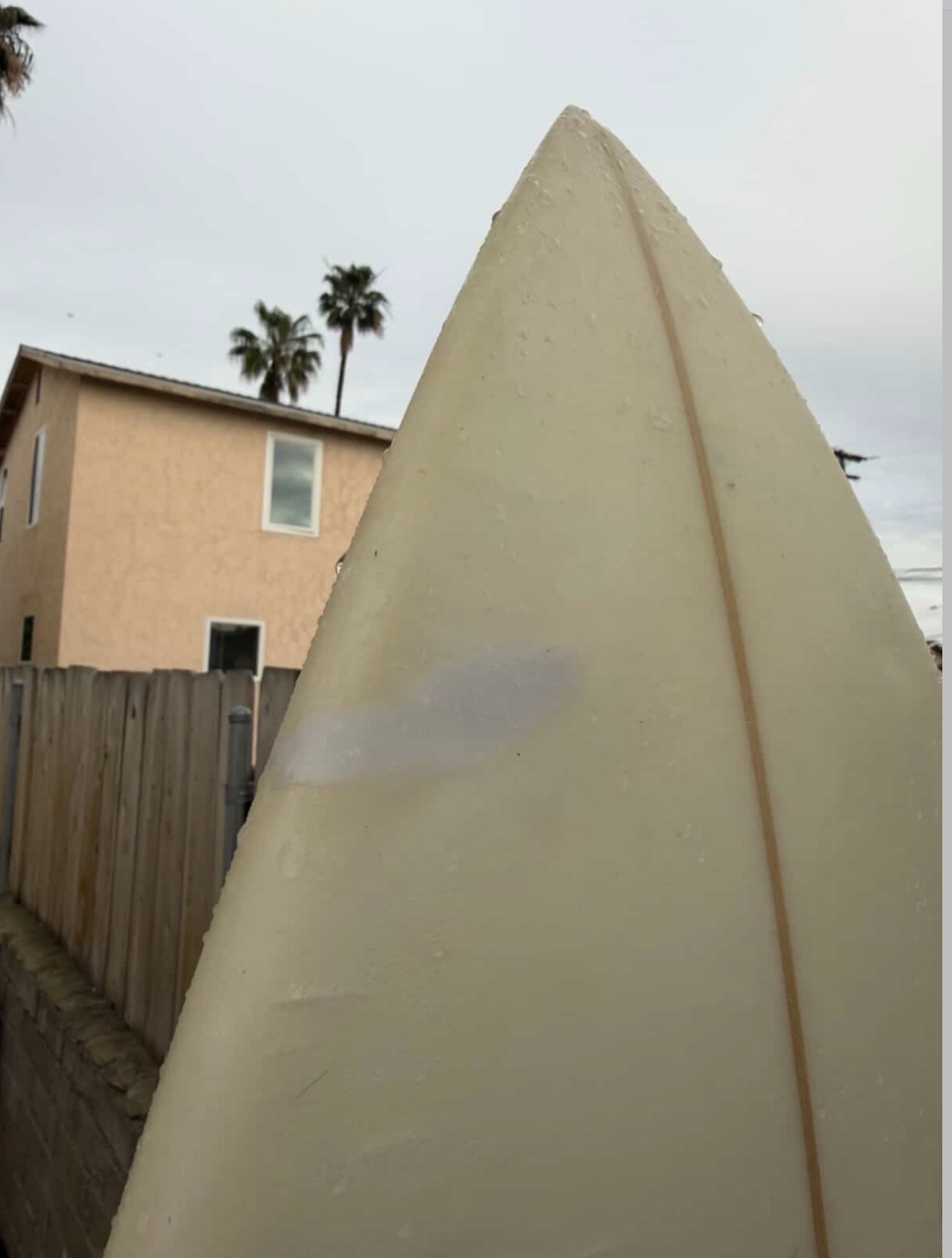 Big Rail Ding after repair