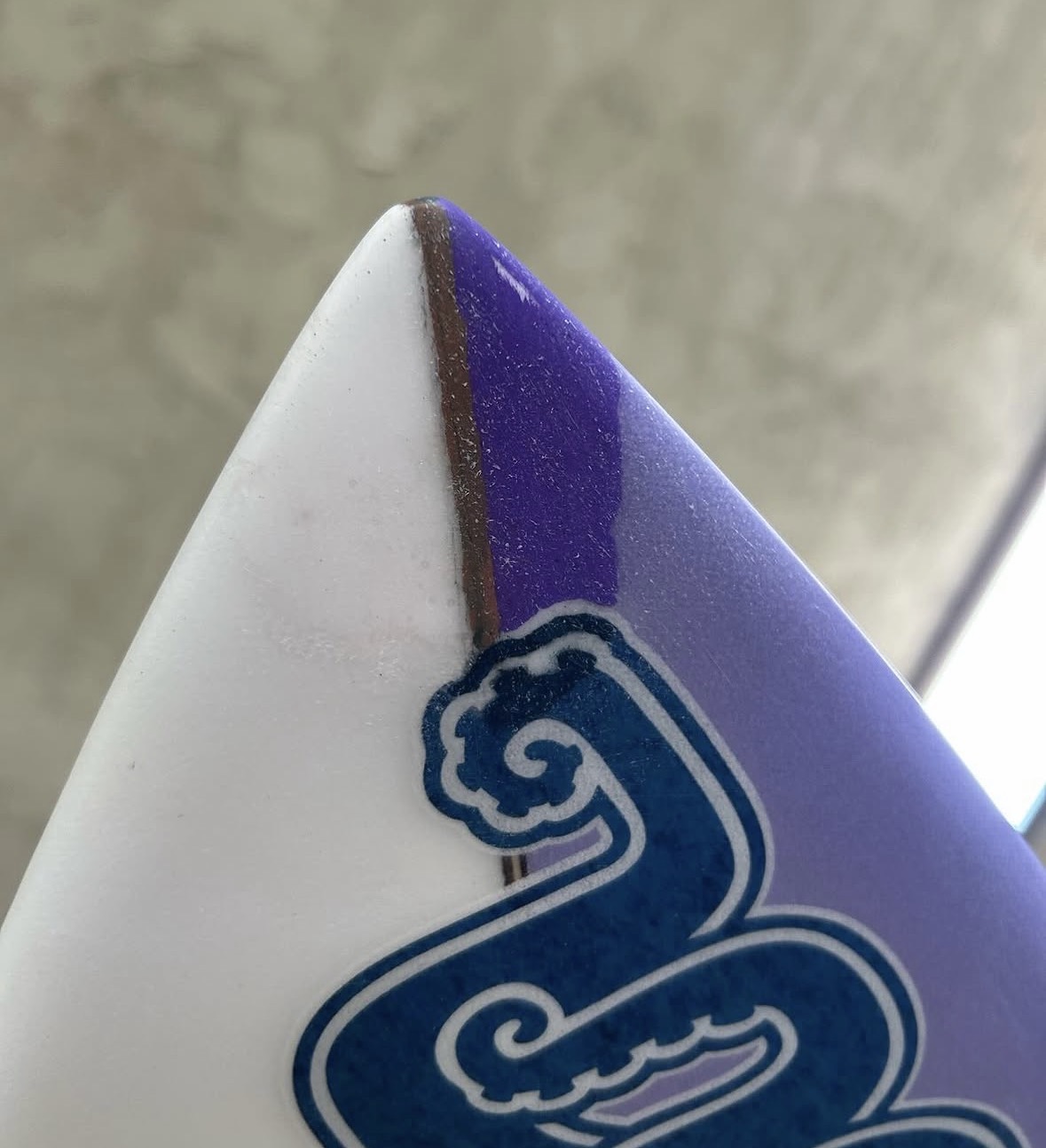 Nose Ding — Color Matched after repair