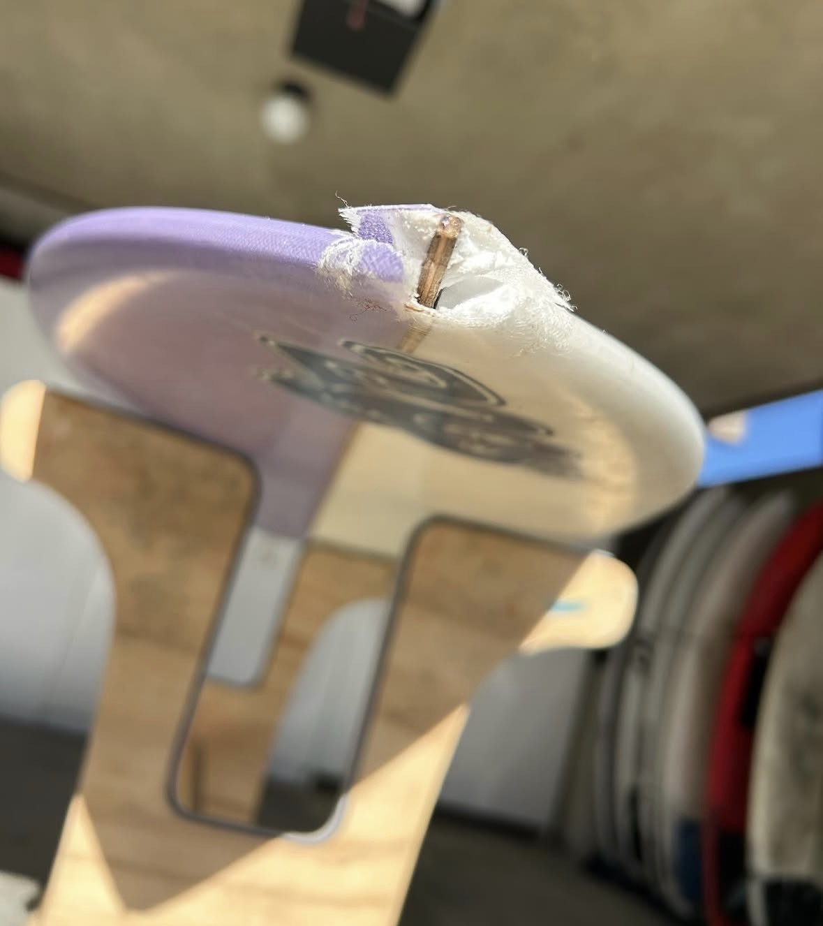 Nose Ding — Color Matched before repair