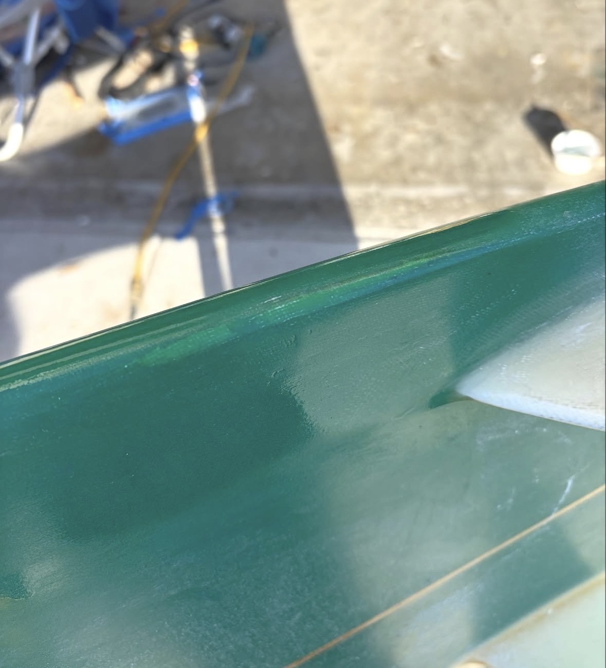 Rail Repair — Color Matched after repair