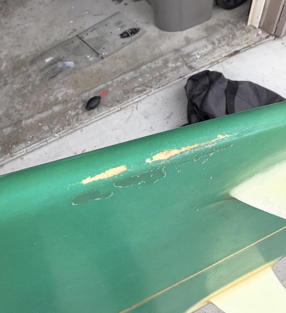Rail Repair — Color Matched before repair